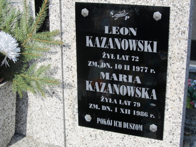 Leszek Kazanowski 1969 Krasnystaw - Grobonet - Wyszukiwarka osób pochowanych
