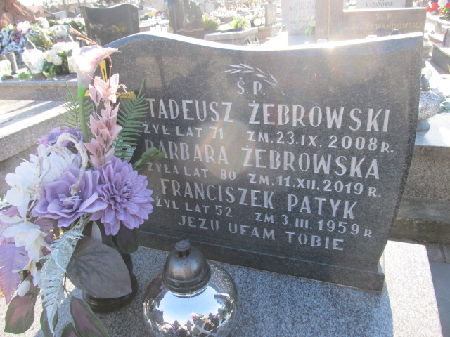 Barbara Żebrowska Krasnystaw - Grobonet - Wyszukiwarka osób pochowanych