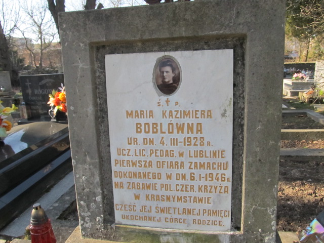 Maria Boblówna 1928 Krasnystaw - Grobonet - Wyszukiwarka osób pochowanych