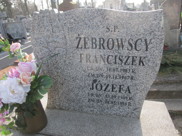 Franciszek Żebrowski 1903 Krasnystaw - Grobonet - Wyszukiwarka osób pochowanych