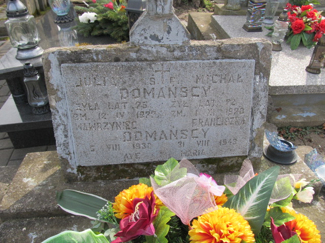 Julia Domańska Krasnystaw - Grobonet - Wyszukiwarka osób pochowanych