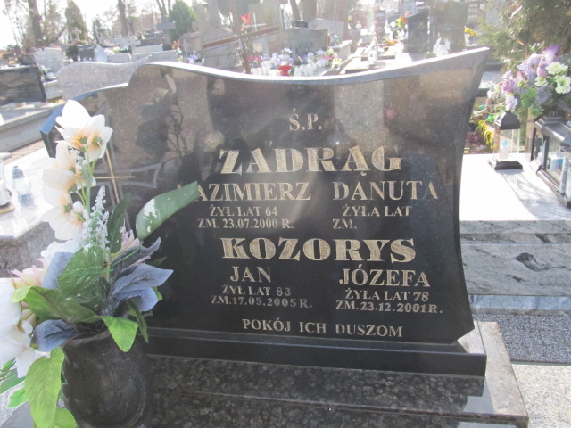 Józefa Kozorys Krasnystaw - Grobonet - Wyszukiwarka osób pochowanych