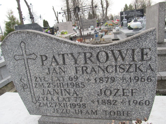 Janina Patyra Krasnystaw - Grobonet - Wyszukiwarka osób pochowanych